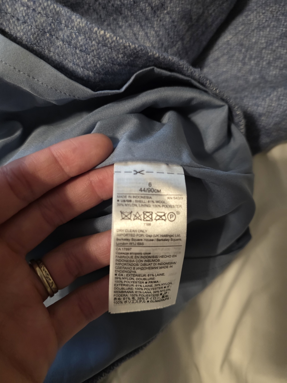 Banana Republic Blue Short-Sleeve Midi Sheath Dress - Picture 3 of 6